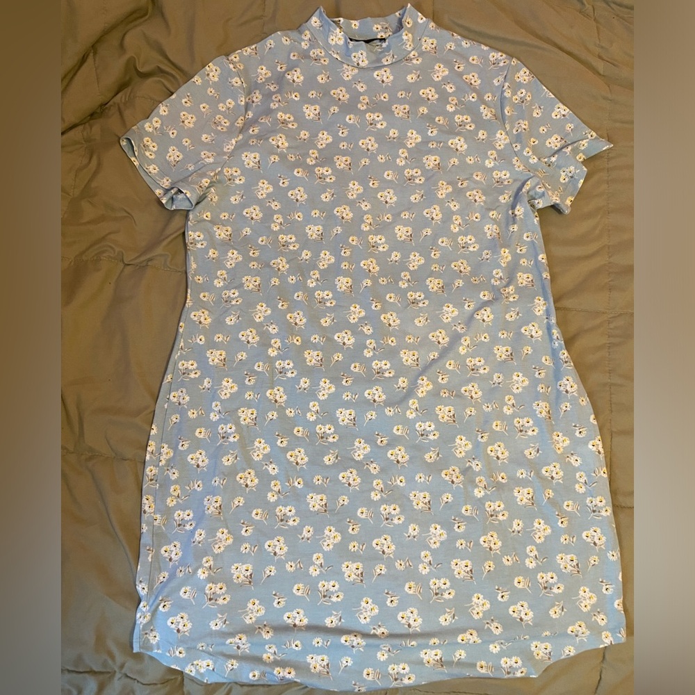 Blue flower shein dress 4xl